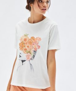 Floral Print Graphic Tee